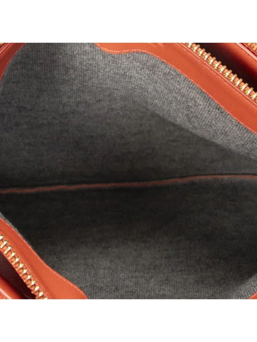 Celine Large Trio Crossbody Orange Calfskin Leather